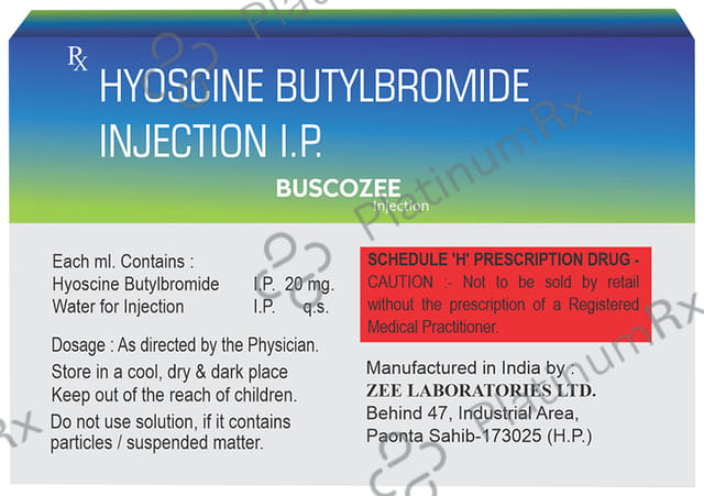 Buscozee 20mg Injection 1ml