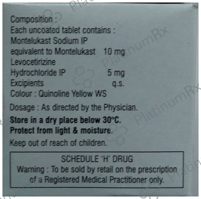 Nukast 5/10mg Tablet 10s