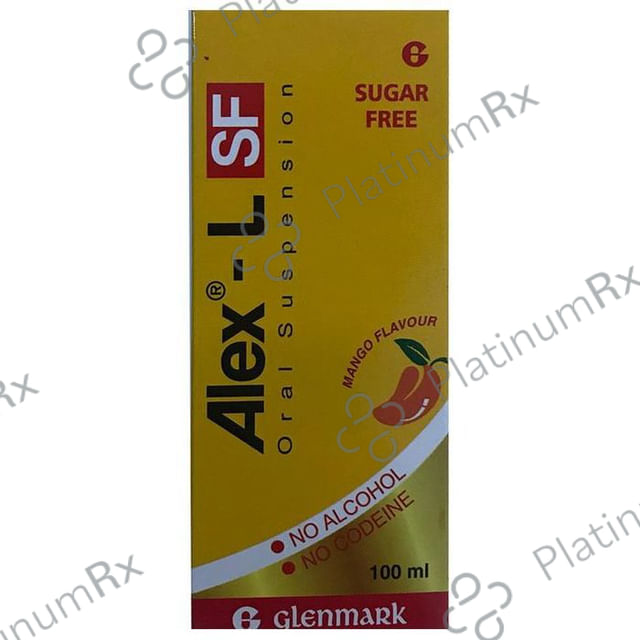 Alex L Cough Mango Flavour Sugar Free Syrup 100ml