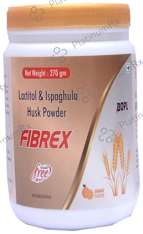 Fibrex Husk Powder Orange Sugar Free 270 Granules