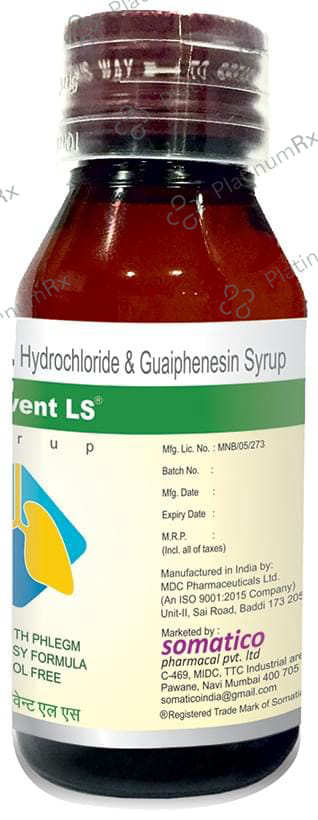 Somavent LS Syrup Alcohol Free