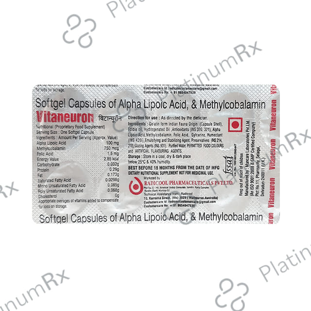 Vitaneuron Soft Gelatin Capsule 10s