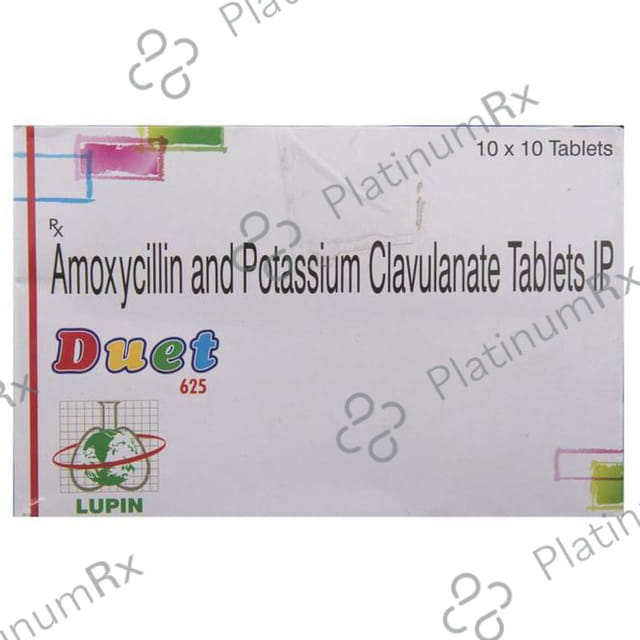 Duet 625mg Tablet 10s