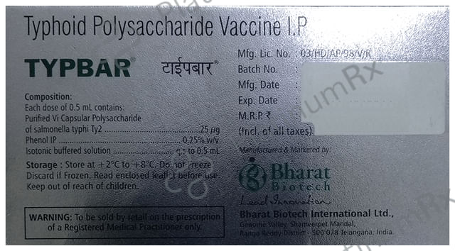 Typbar PFS Vaccine