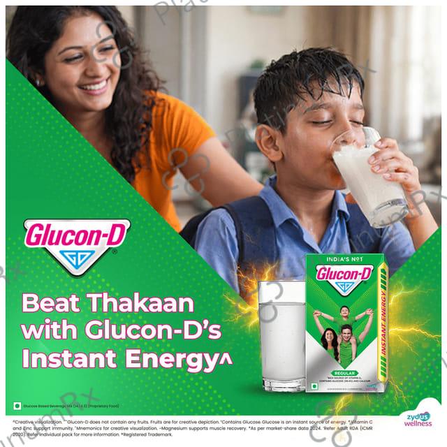 Glucon D Energy Drink Tangy Orange Flavour Powder 200gm