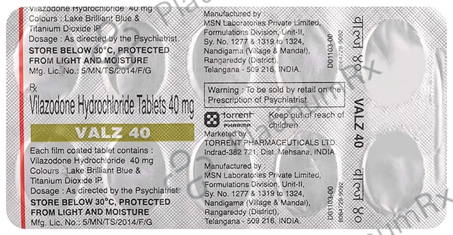 Valz 40mg Tablet 10s