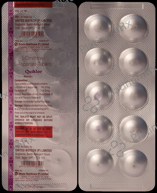 Quiklor 150mg/100mg Tablet