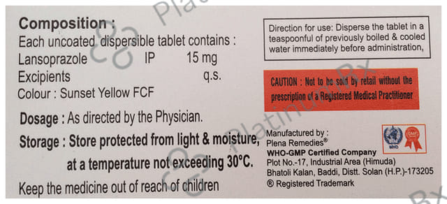 Lanzofine 15 Orally Disintegrating Tablet