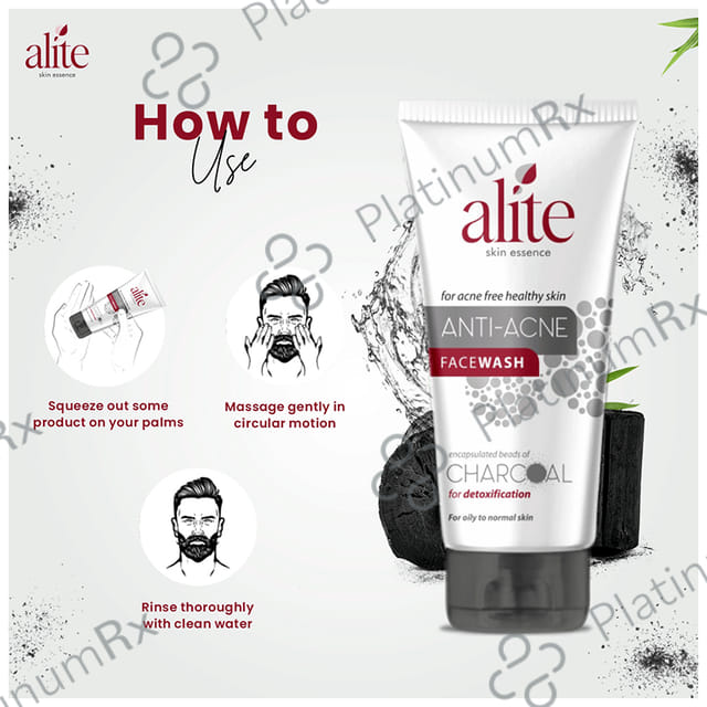 Alite Anti Acne Charcoal Face Wash 70gm
