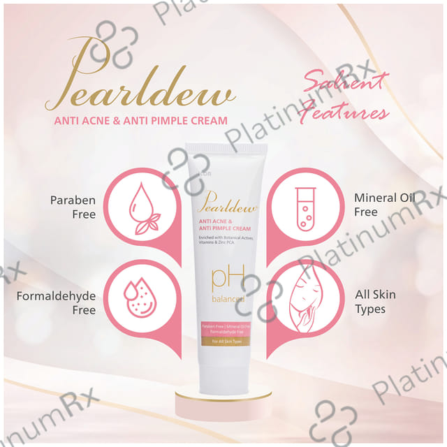 Pearldew Anti Acne & Anti Pimple Cream (25gm Each) 1 Tube