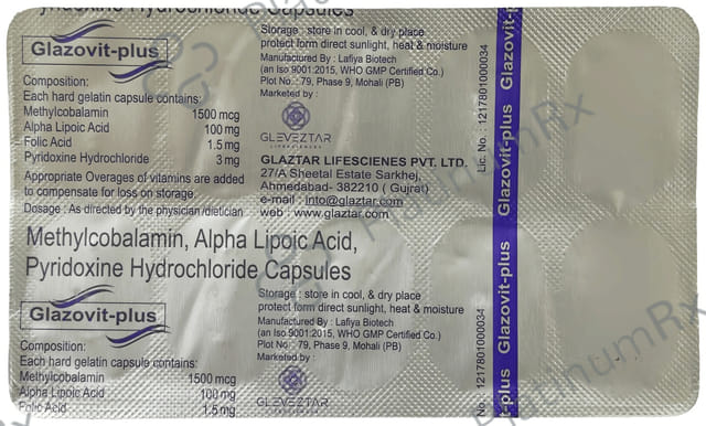 Glazovit Plus Capsule 10s