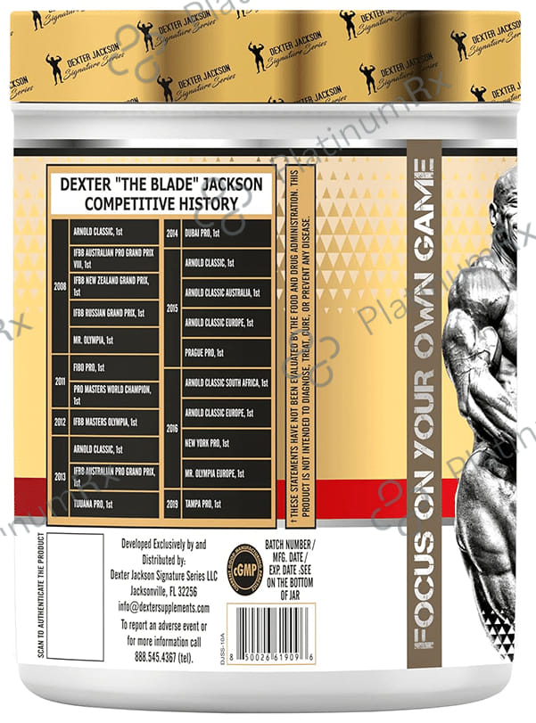 Dexter Jackson Legend Pump Advanced Pre Workout Powder Green Apple