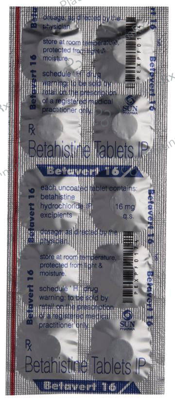 Betavert 16mg Tablet 10s