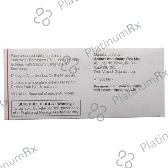 Pentids 20000IU Tablet 10s