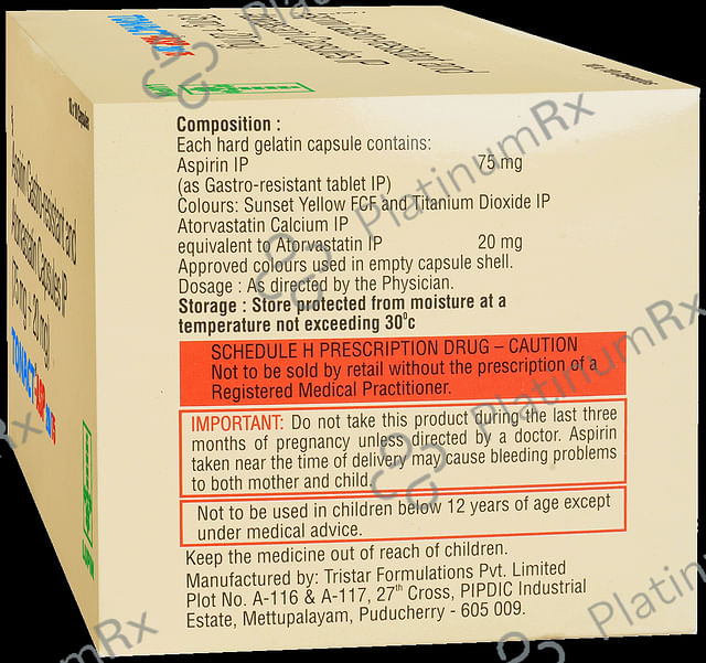 Tonact ASP 20/75mg Capsule 10s