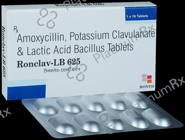 Ronclav LB 500mg/125mg Tablet