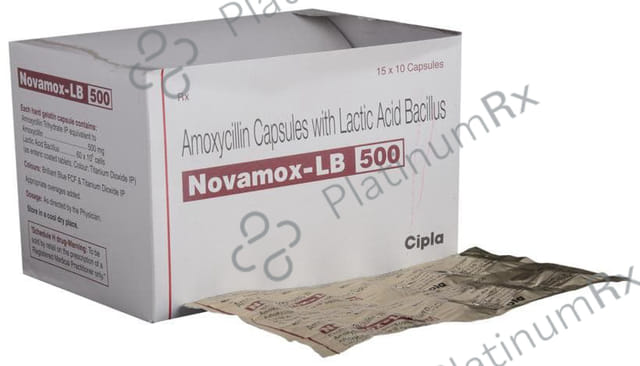 Novamox LB 500mg/60M Capsule 10s