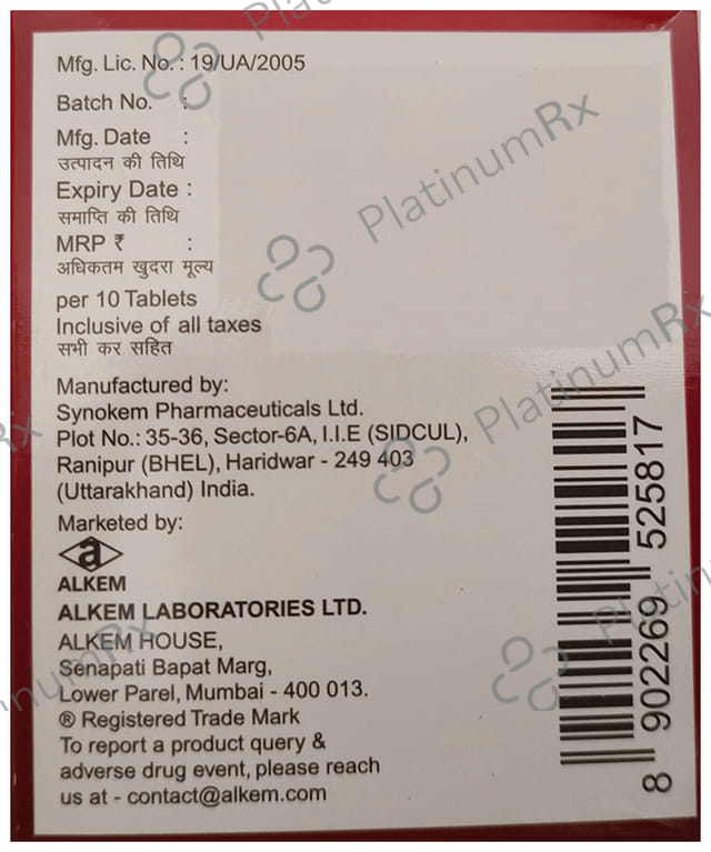 Alsita GM 1 Forte 1/1000/50mg Tablet 10s