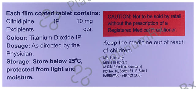 Cinidepin 10 Tablet