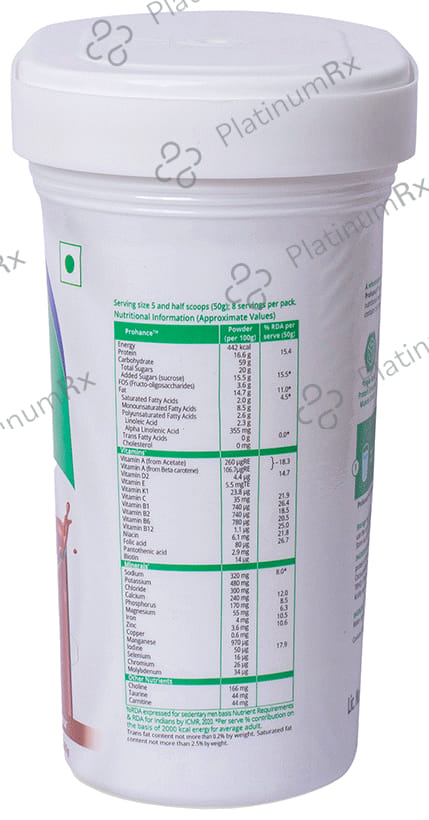 Prohance Protein Supplement Chocolate Flavour Powder 400gm