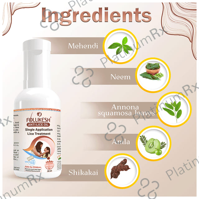 Follikesh Anti Lice Oil 30ml