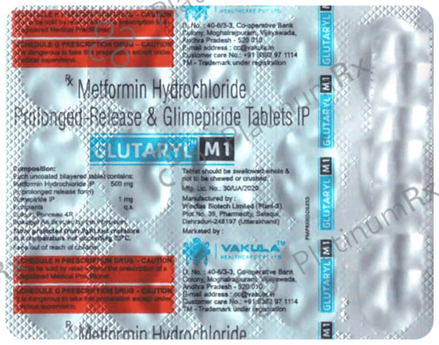 Glutaryl M1 Tablet PR 15s