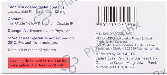 Lacopsy 100mg Tablet 10s