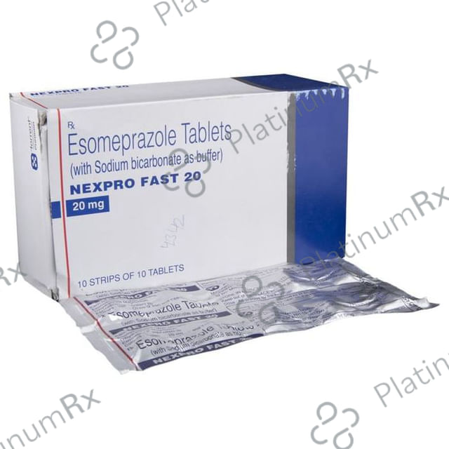 Nexpro Fast 20mg Tablet 10s