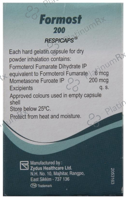 Formost 6/200mcg Respicap 30s