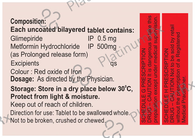 Forcimet G 0.5 Tablet PR 10s