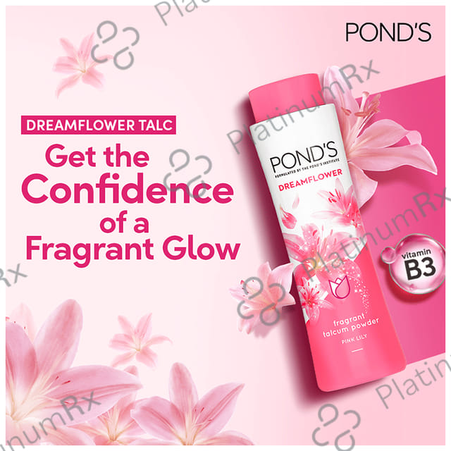 Pond's Magic Freshness Talc Powder Dreamflower Pink Lily