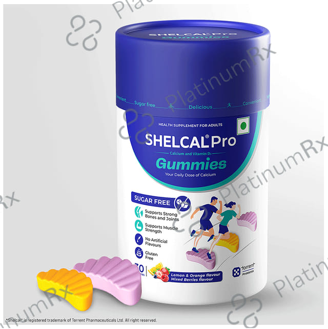 Shelcal Pro Calcium & Vitamin D3 Gummy 30s