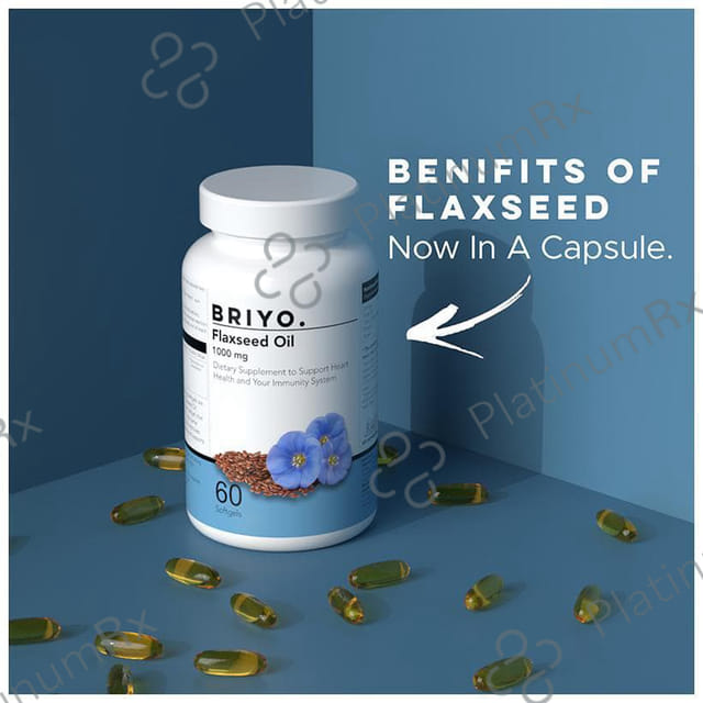 Briyo Flaxseed Oil Soft Gelatin Capsule