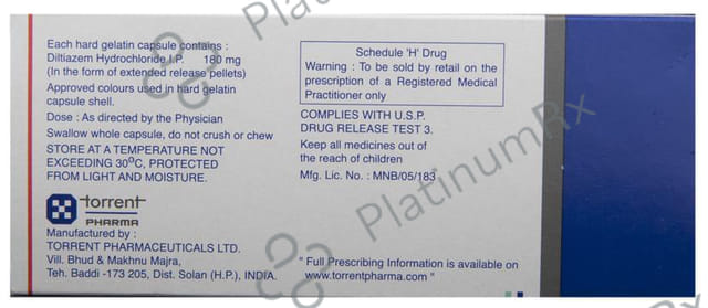 Dilzem CD 180mg Capsule 10s