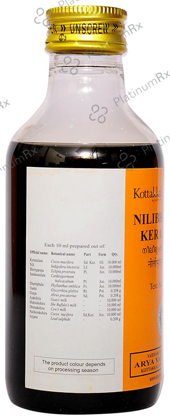 Kottakkal Ayurveda Nilibhringadi Keratailam