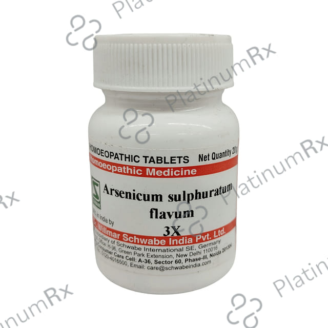 Dr Willmar Schwabe India Arsenicum Sulph Flavum Trituration Tablet 3X