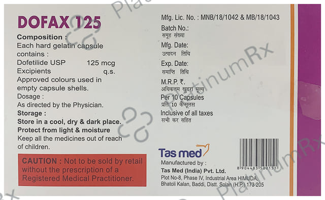 Dofax 125mcg Capsule 10s