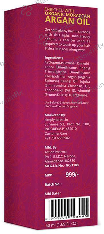 Simply Herbal Hair Grow Serum Enriched with Morrocan Argan Oil