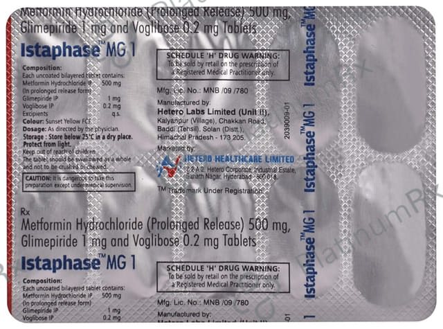 Istaphase MG 1mg/500mg/0.2mg Tablet PR