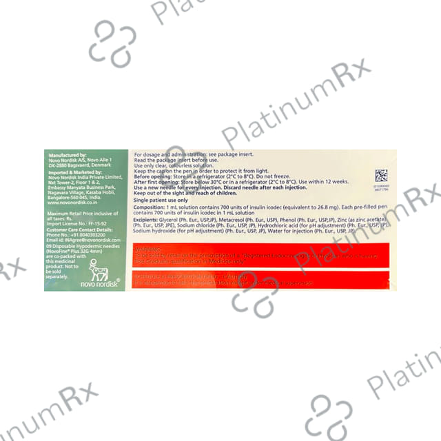 Awiqli 700 Units FlexTouch Prefilled Pen 1x3ml
