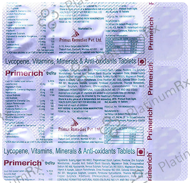 Primerich Tablet 15s