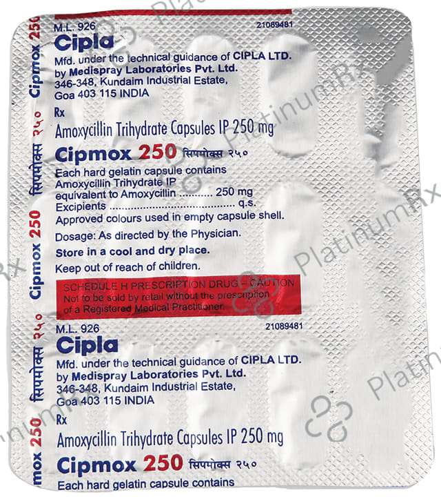 Cipmox 250mg Capsule 15s