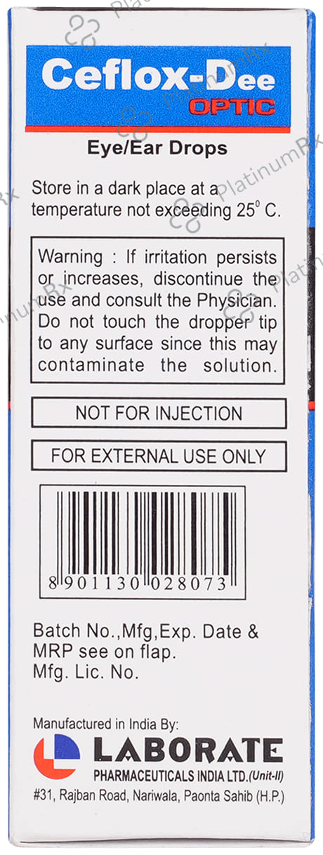 Ceflox Dee Optic Eye/Ear Drop 10ml