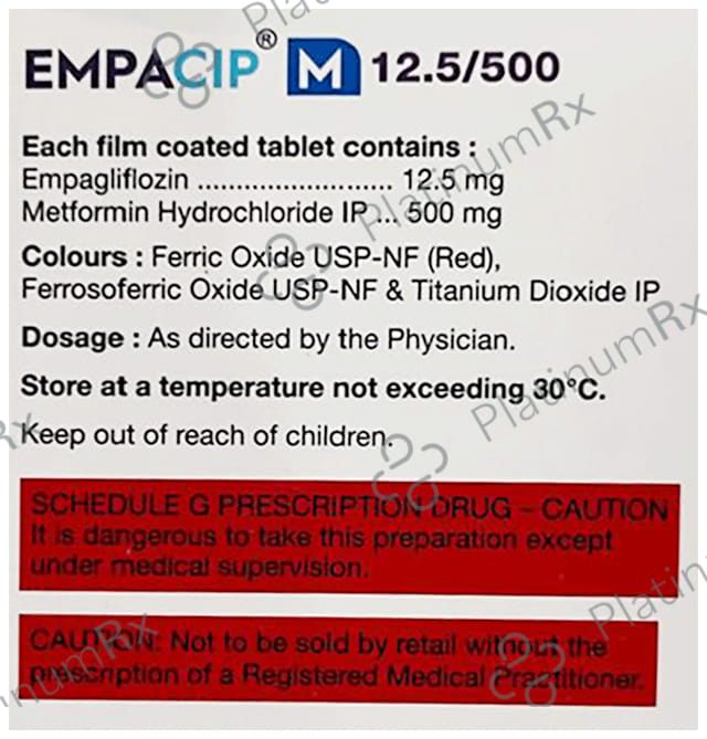 Empacip M 12.5/500mg Tablet 10s