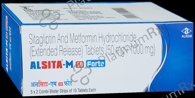 Alsita M Forte 1000/50mg Tablet ER 10s