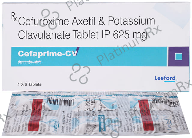 Cefaprime CV 625mg Tablet 6s