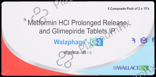 Walaphage G 2/500mg Tablet PR 15s