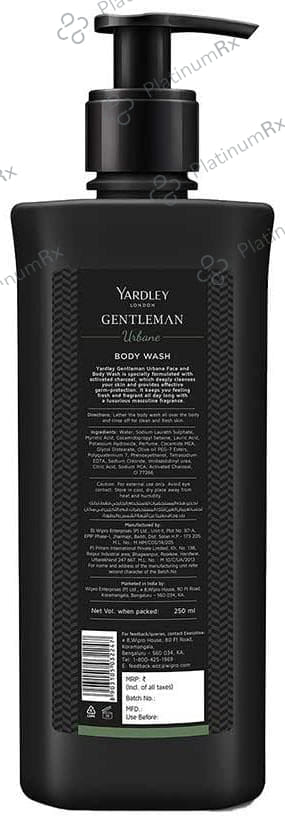 Yardley London Gentleman Urbane Activated Charcoal Face and Body Wash