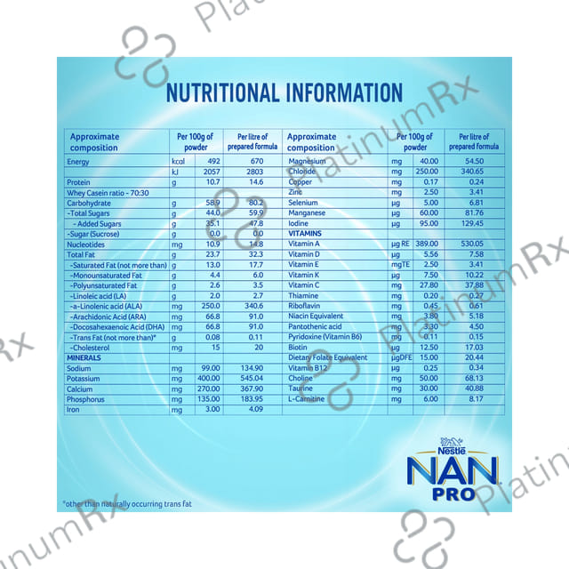 Nan Pro 1 Infant Refill Powder 400gm