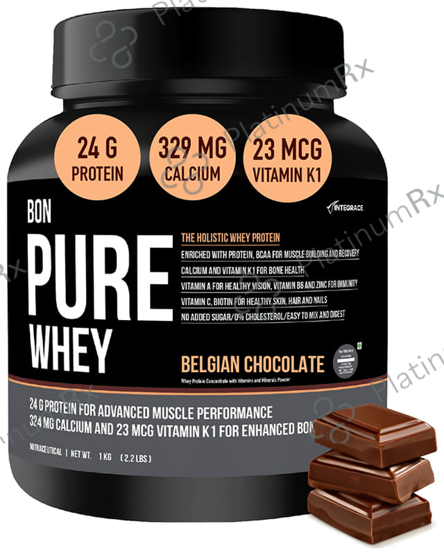 Bon Pure Whey Protein The Holistic Whey Protein Belgian Chocolate Powder 1kg